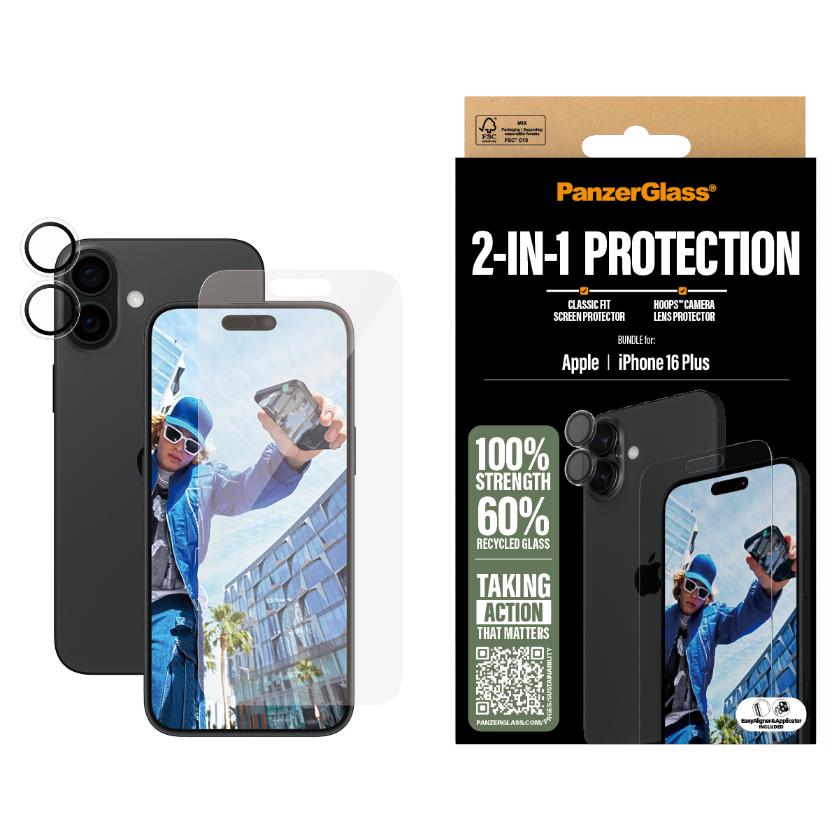 PanzerGlass 2-in-1 Bundle iPhone24 6.7