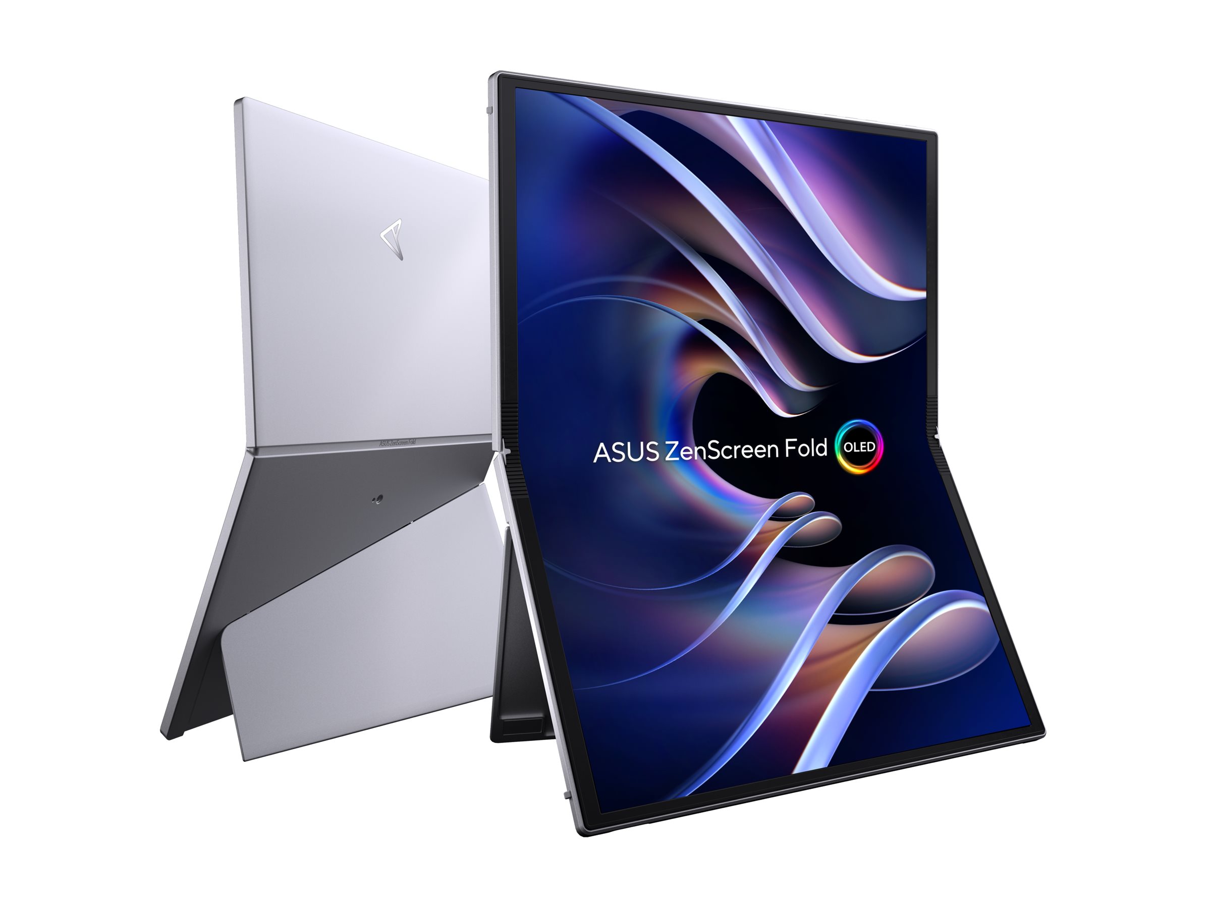 ASUS ZenScreen Fold OLED MQ17QH computer monitor 43.9 cm (17.3) 2560 x 1920 pixels Quad HD Silver
