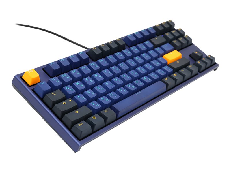 Ducky One 2 Horizon TKL keyboard USB German Black, Blue