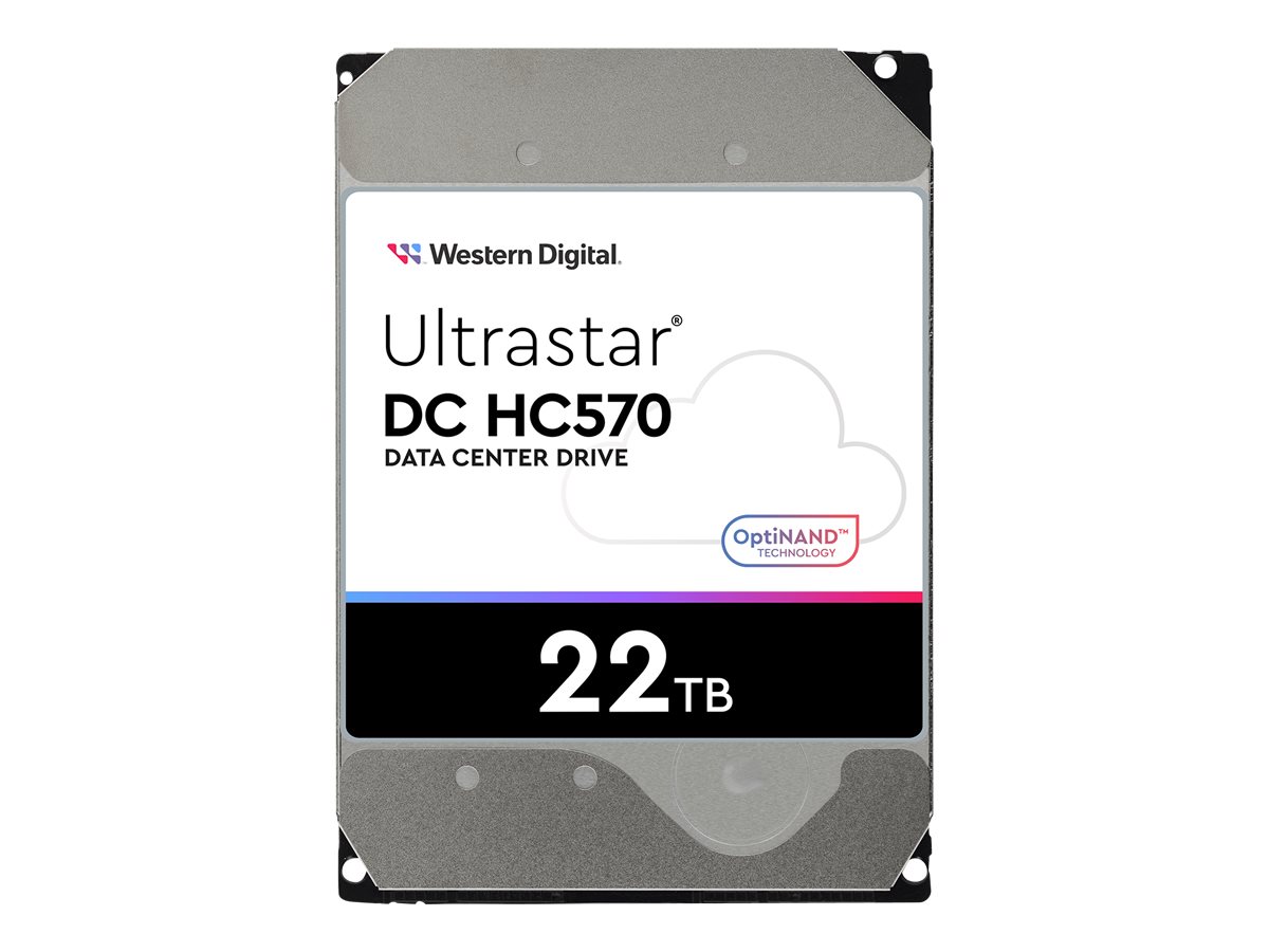 WD Ultrastar DC HC570 - Festplatte - verschlsselt - 22 TB - intern - 3.5 (8.9 cm)