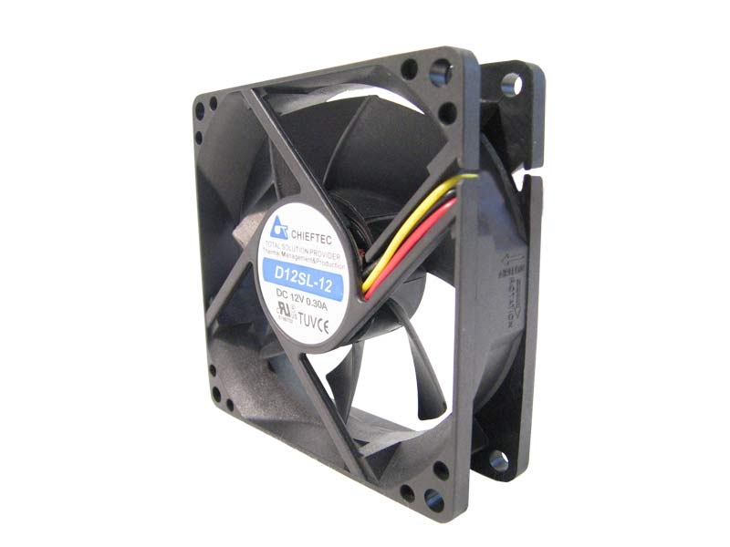 Chieftec AF-1225S sistema di raffreddamento per computer Case per computer Ventilatore Nero