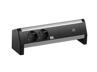 Bachmann Desk - Drinnen - Typ F - Aluminium - Kunststoff - 2 AC-Ausgnge - 1 Stck(e)