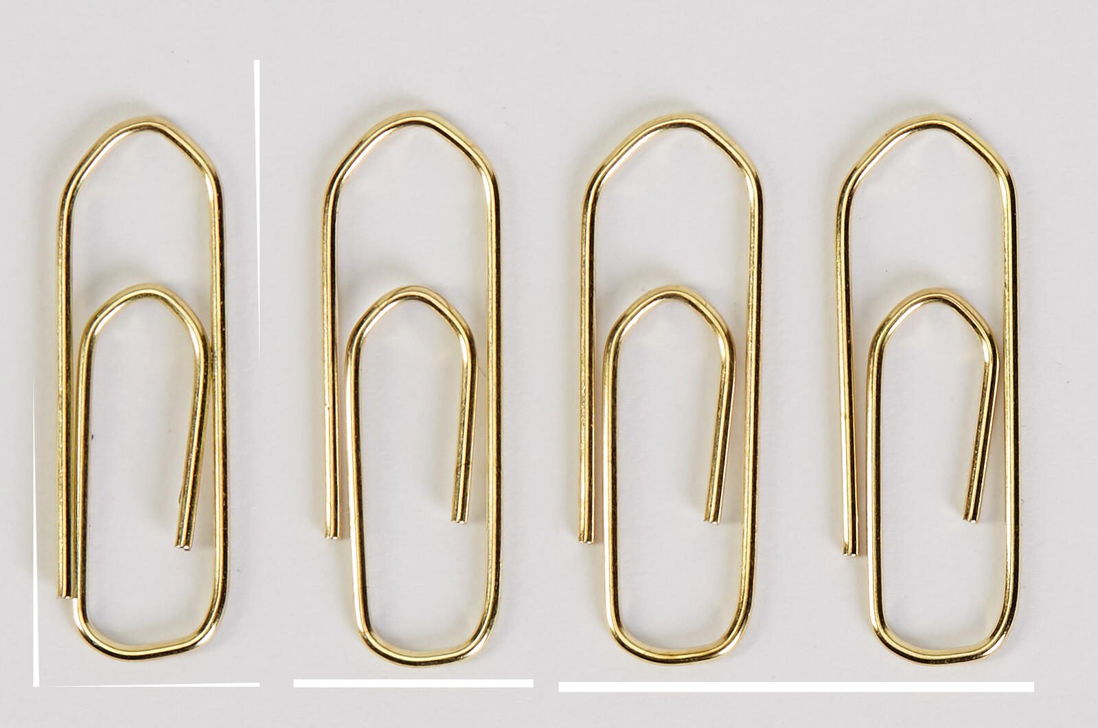 Gowi 400 B�roklammern gold Stahl