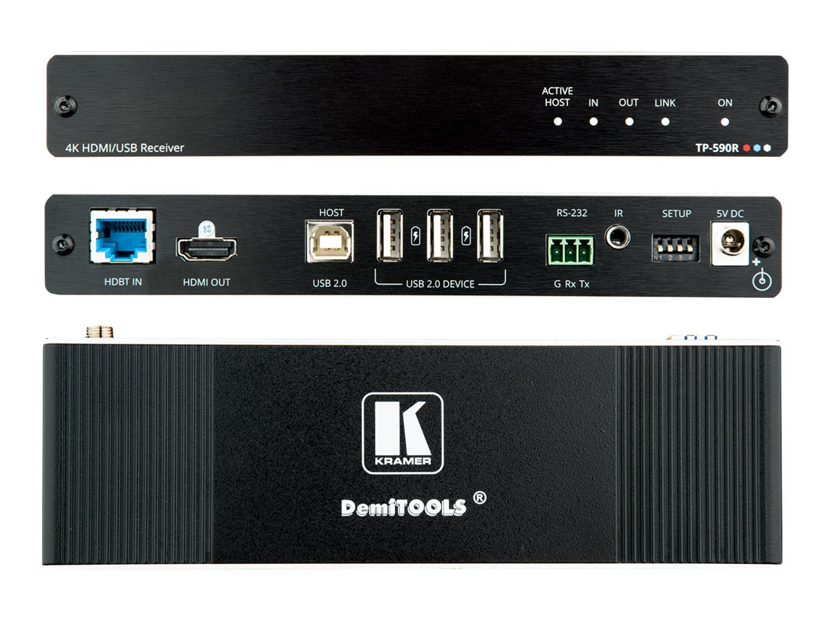 Kramer Electronics Kramer DemiTOOLS TP-590R - Video-/ Audio-/ Infrarot- /USB-/ serielle Erweiterung