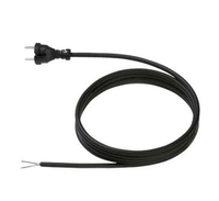 Bachmann 246.175 Zuleitung H07RN-F 2x1.0 3m schwarz 24G/AEH - Kabel - Strom/Netzteil