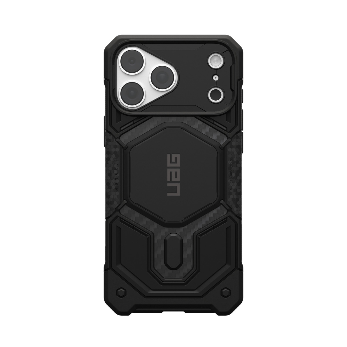 Urban Armor Gear Monarch Pro custodia per cellulare 17,5 cm (6.9) Cover Nero, Carbonio