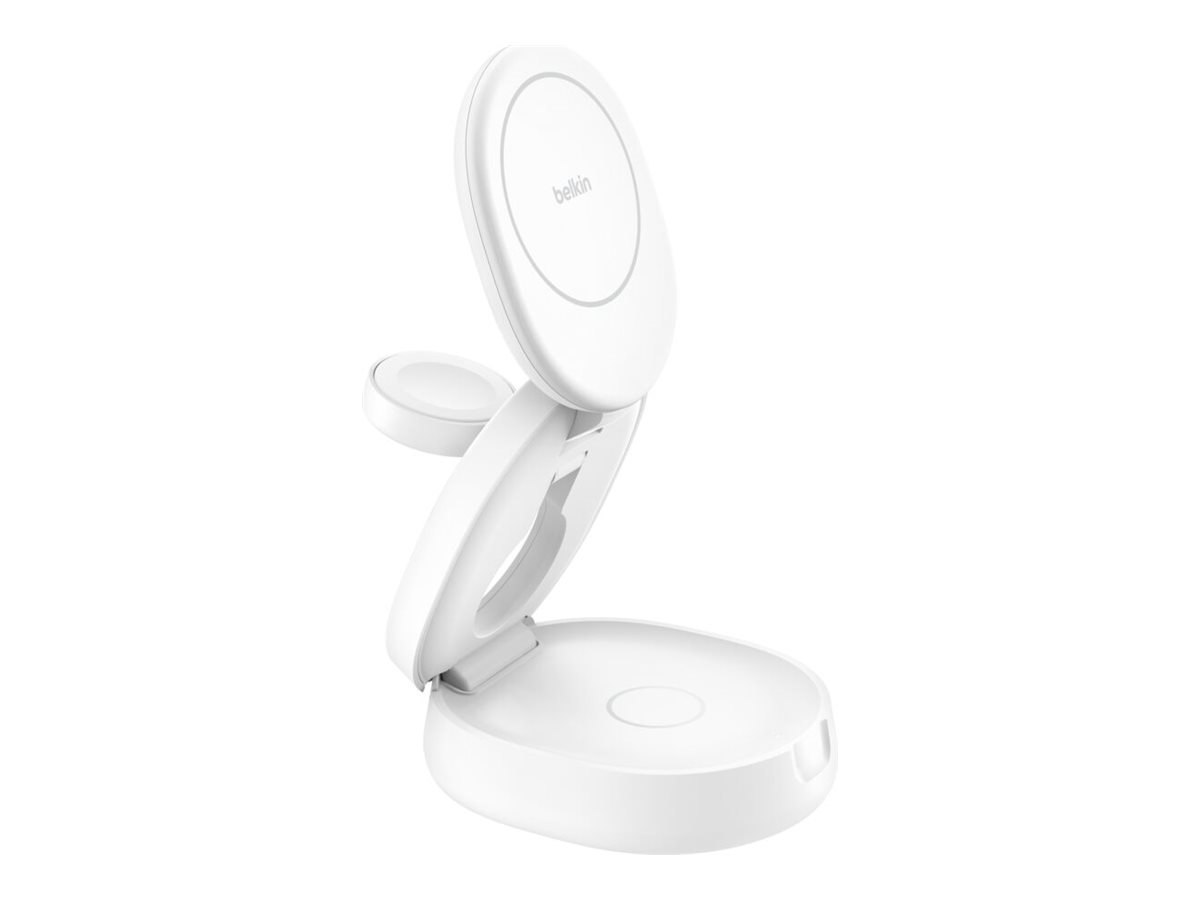 Belkin BoostCharge - Kabelloses Ladegert - 3-in-1, magnetic, compact + AC-Netzteil