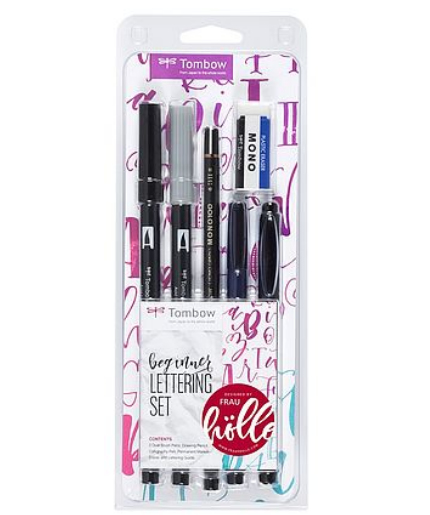 Tombow Handlettering-Set Mehrfarbig 0.8+ 3.3 mm - B�rokleinmaterial
