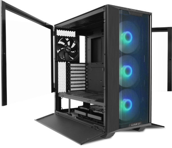 Lian Li LANCOOL III Midi Tower Negro, Transparente