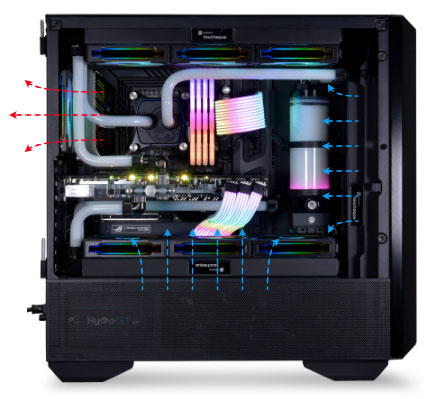 Lian Li LANCOOL III Midi Tower Negro, Transparente