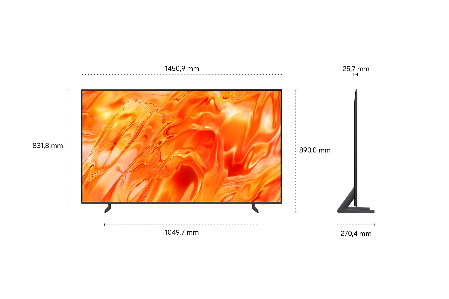 Samsung GQ65QN70HAU/65 Mini LED 4K Vision AI Smart TV - LCD-TV - 165,1 cm
