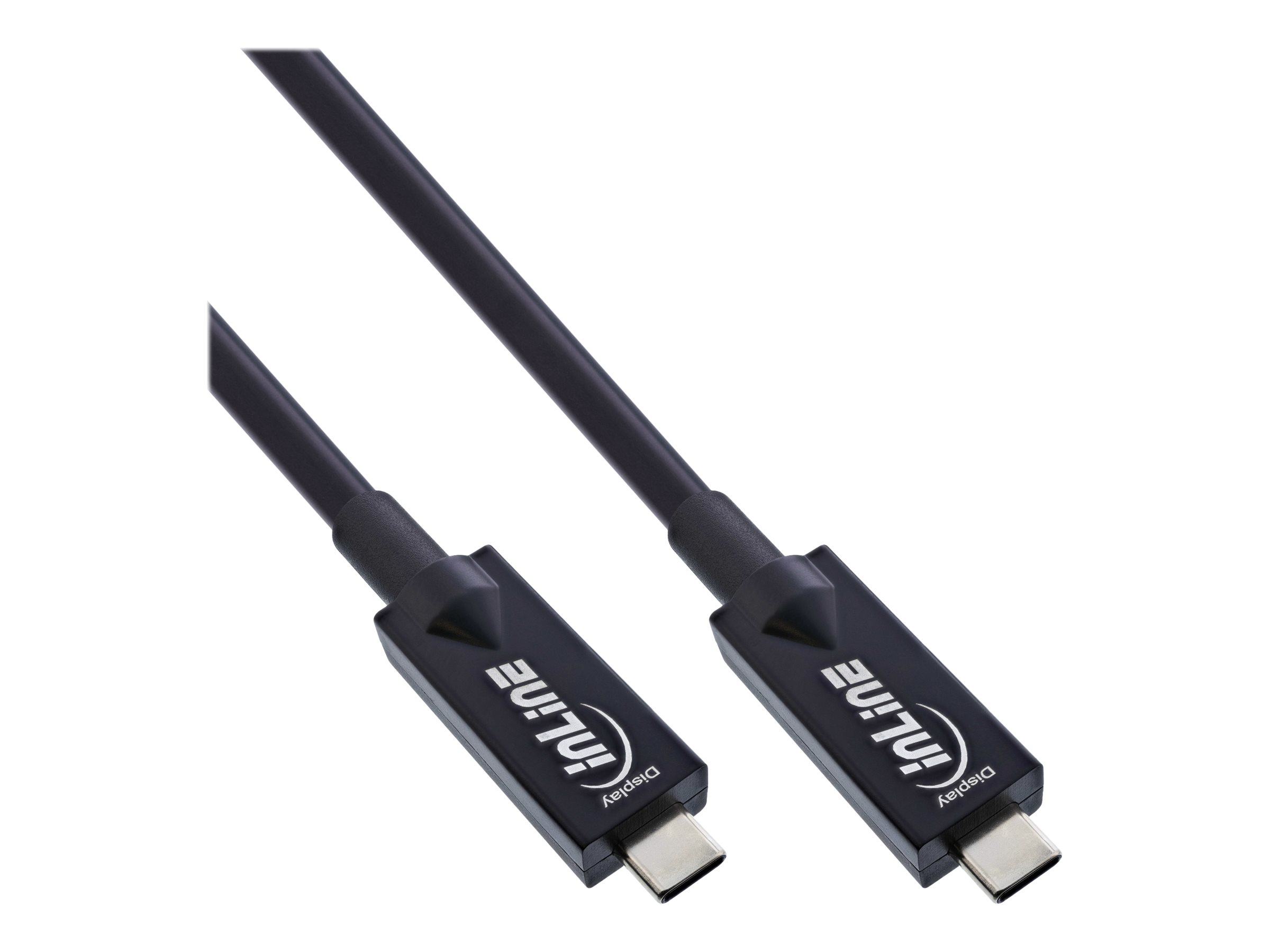 InLine USB 3.2 Gen.2 AOC cable, USB Type-C male/male, black, 5m