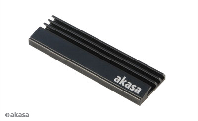 Akasa A-M2HS01-KT02 systme de refroidissement d ordinateur Disque lectronique Dissipateur thermique/Radiateur Noir 1, 2