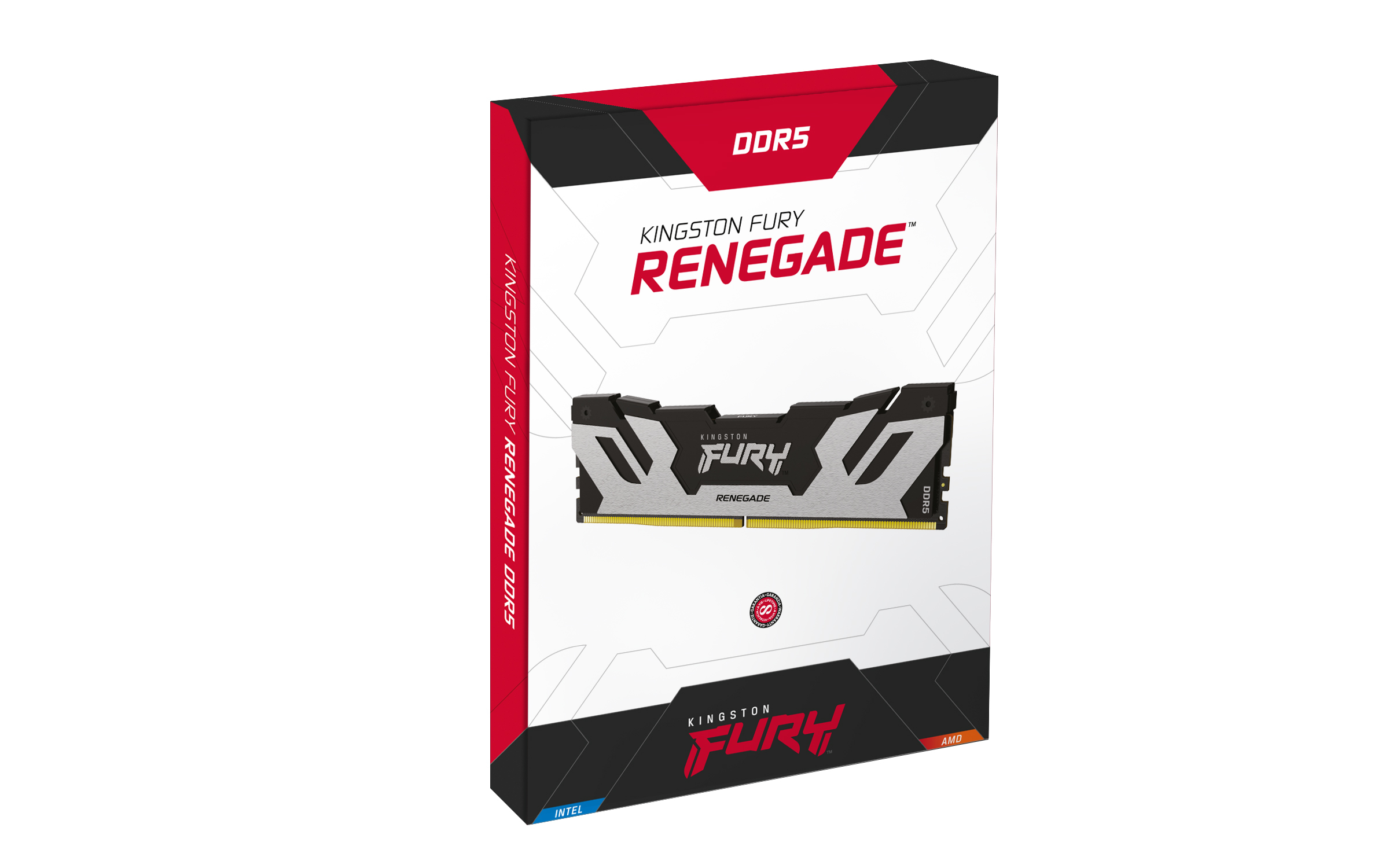 Kingston 96GB 6000MT/s DDR5 CL32 DIMM Kit of 2 FURY Renegade Silve - 96 GB - DDR5