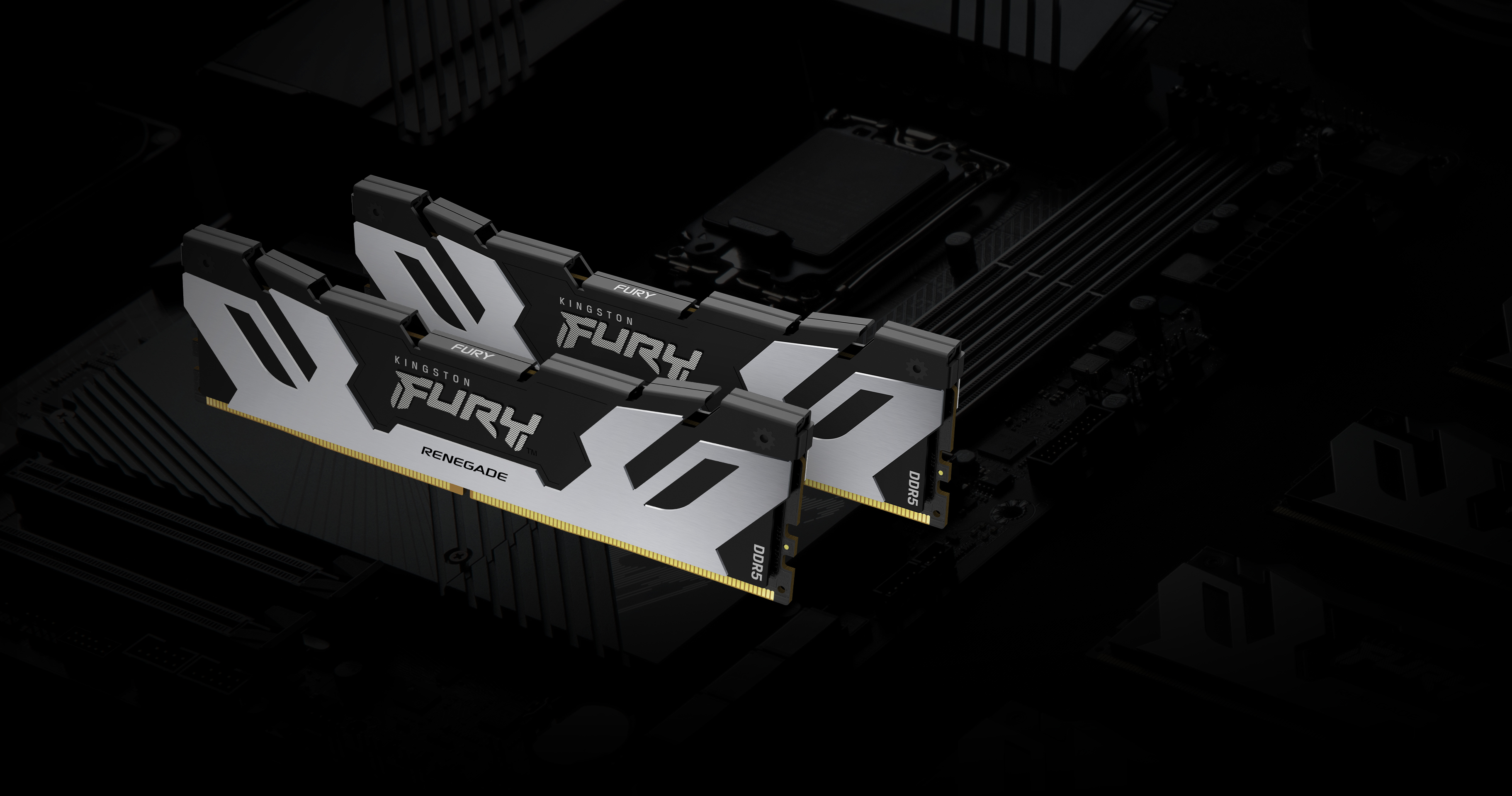 Kingston 96GB 6000MT/s DDR5 CL32 DIMM Kit of 2 FURY Renegade Silve - 96 GB - DDR5