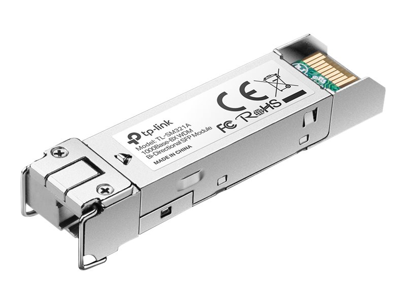 TP-LINK TL-SM321A - V2 - SFP (Mini-GBIC)-Transceiver-Modul - GigE - 1000Base-BX - LC/UPC Einzelmodus - bis zu 10 km - 1550 (TX)
