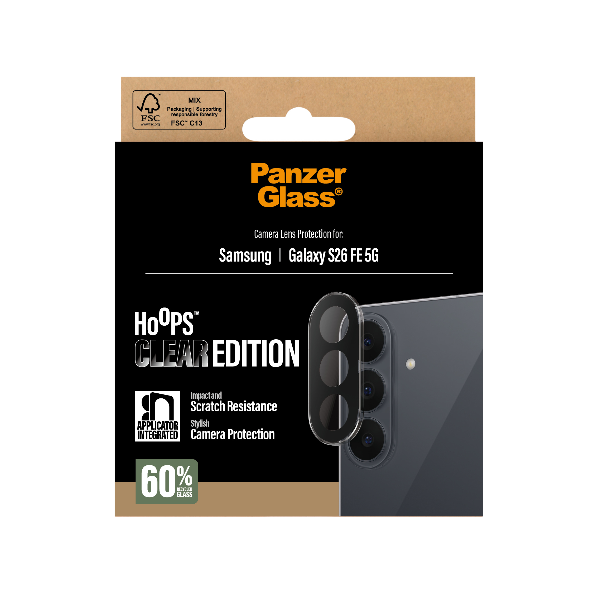 PanzerGlass � Hoops� Camera Lens Protector Transparent Samsung Galaxy S26 FE 5G