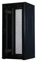 Rockstable 27 HE 19 Serverschrank mit Gitternetzt�r - Freistehendes Gestell - 27U - 800 kg - Sperrschloss - Ablageschienen - Verstellbare F��e