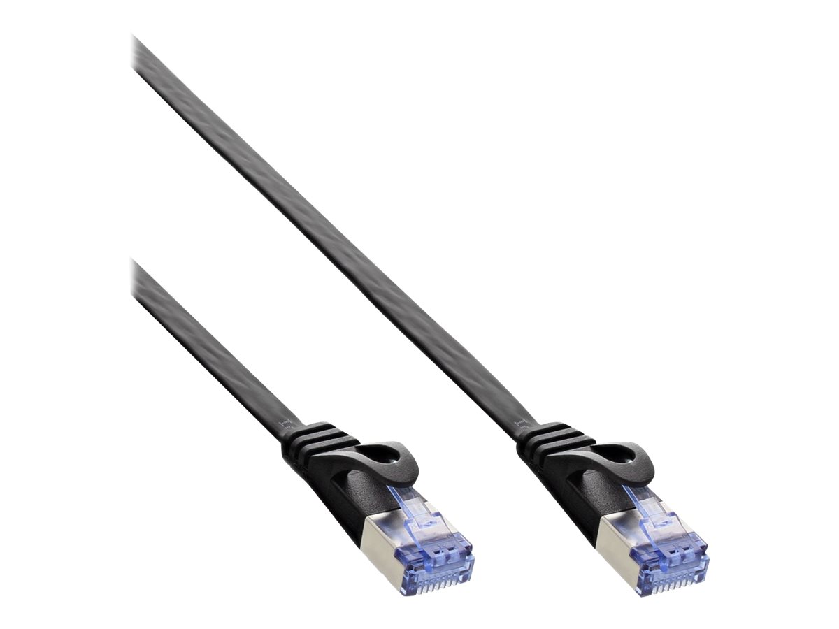 InLine Flat Patch Cable U/FTP Cat.6A black 1.5m