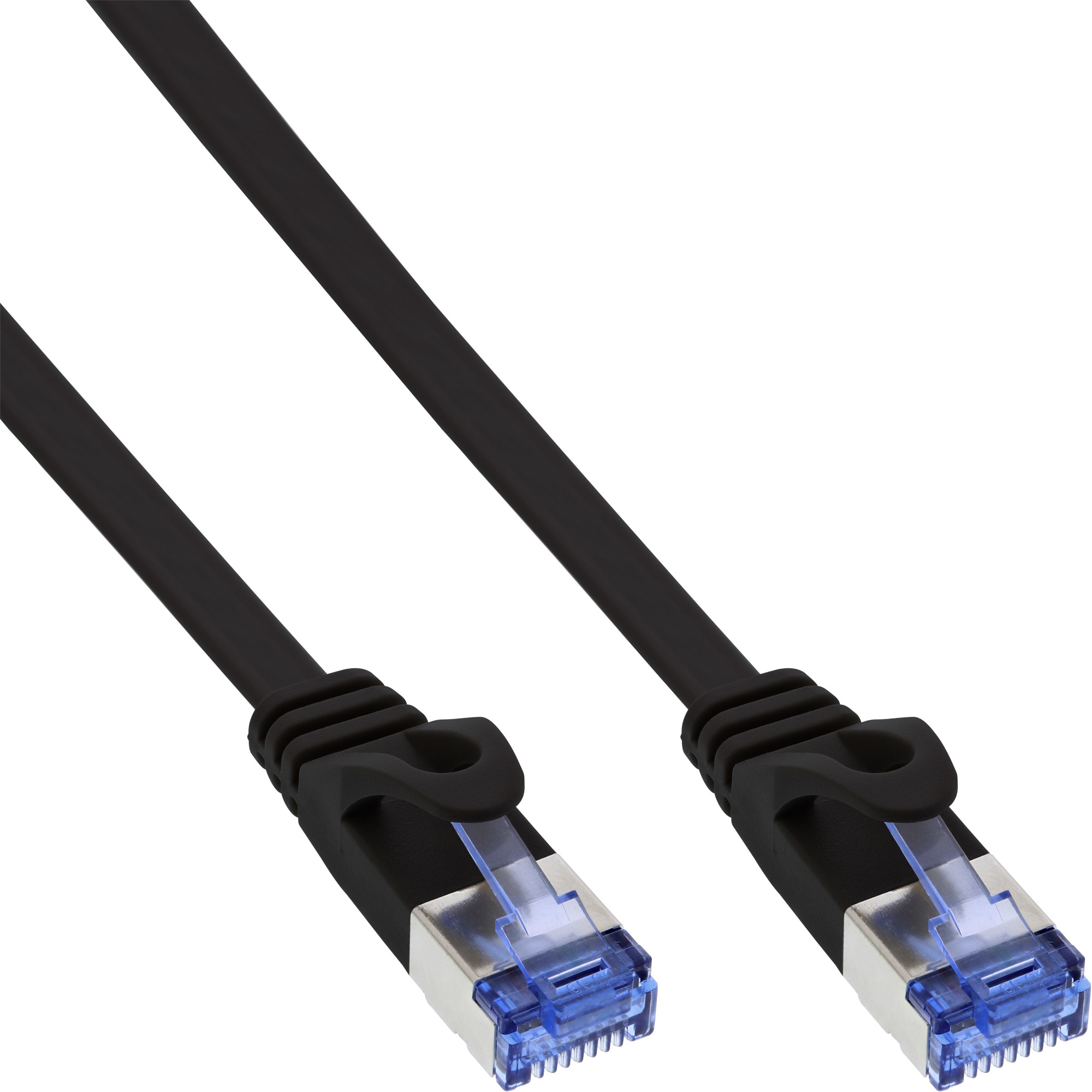 InLine Flat Patch Cable U/FTP Cat.6A black 1.5m