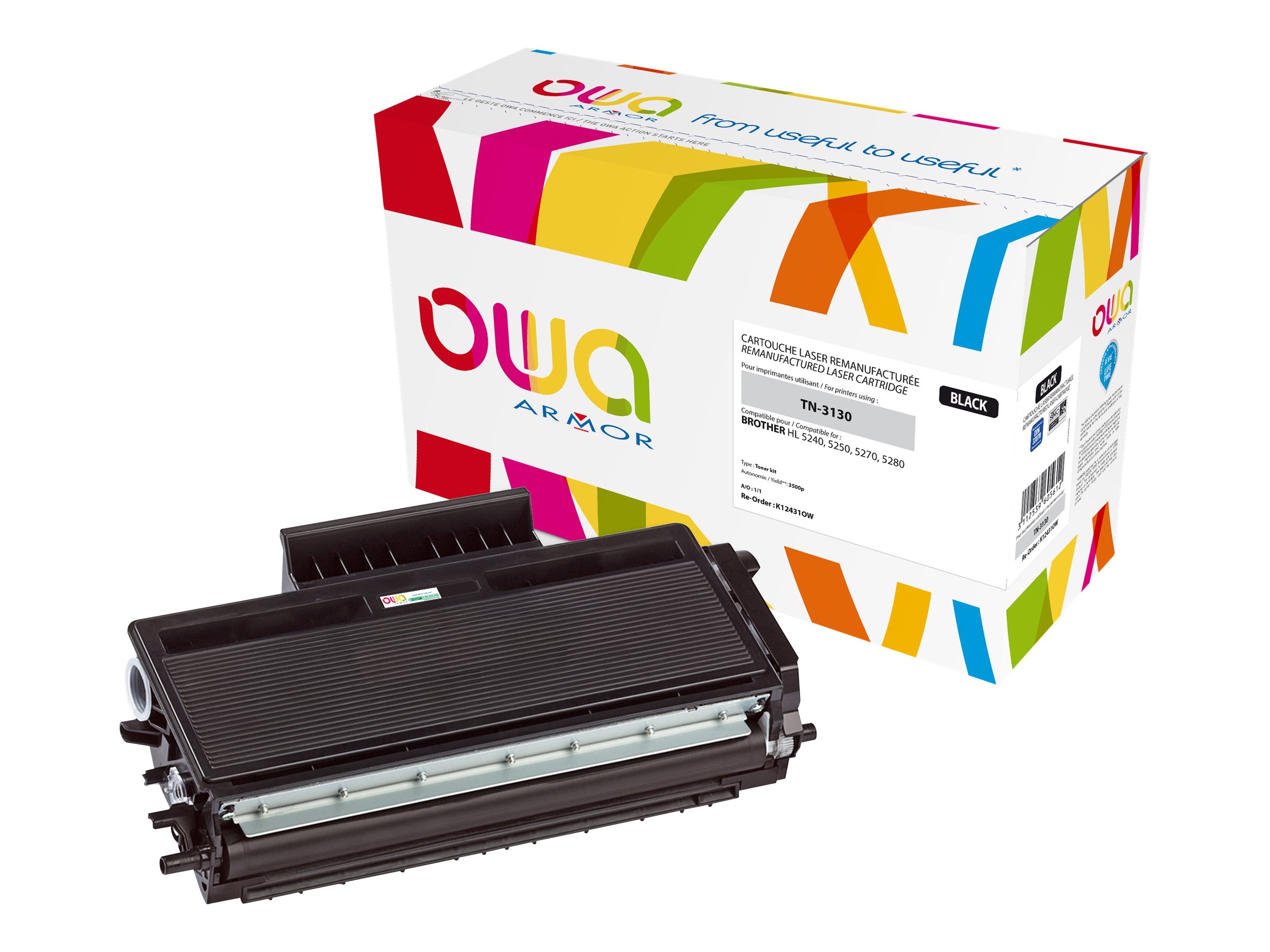 Armor Schwarz - kompatibel - Tonerpatrone - f�r Brother DCP-8060