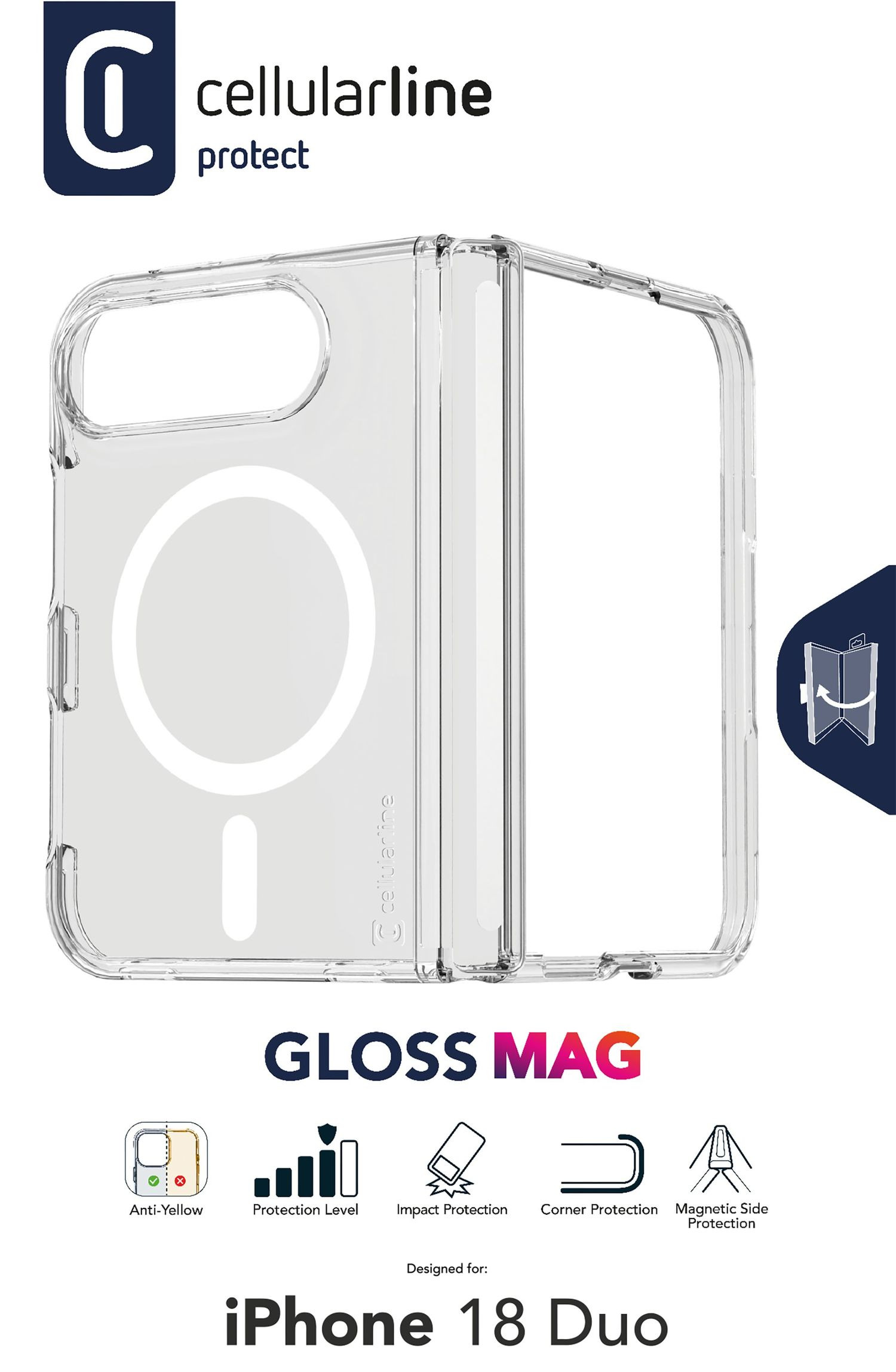 Cellularline GLOSS MAG - IPHONE 18 DUO