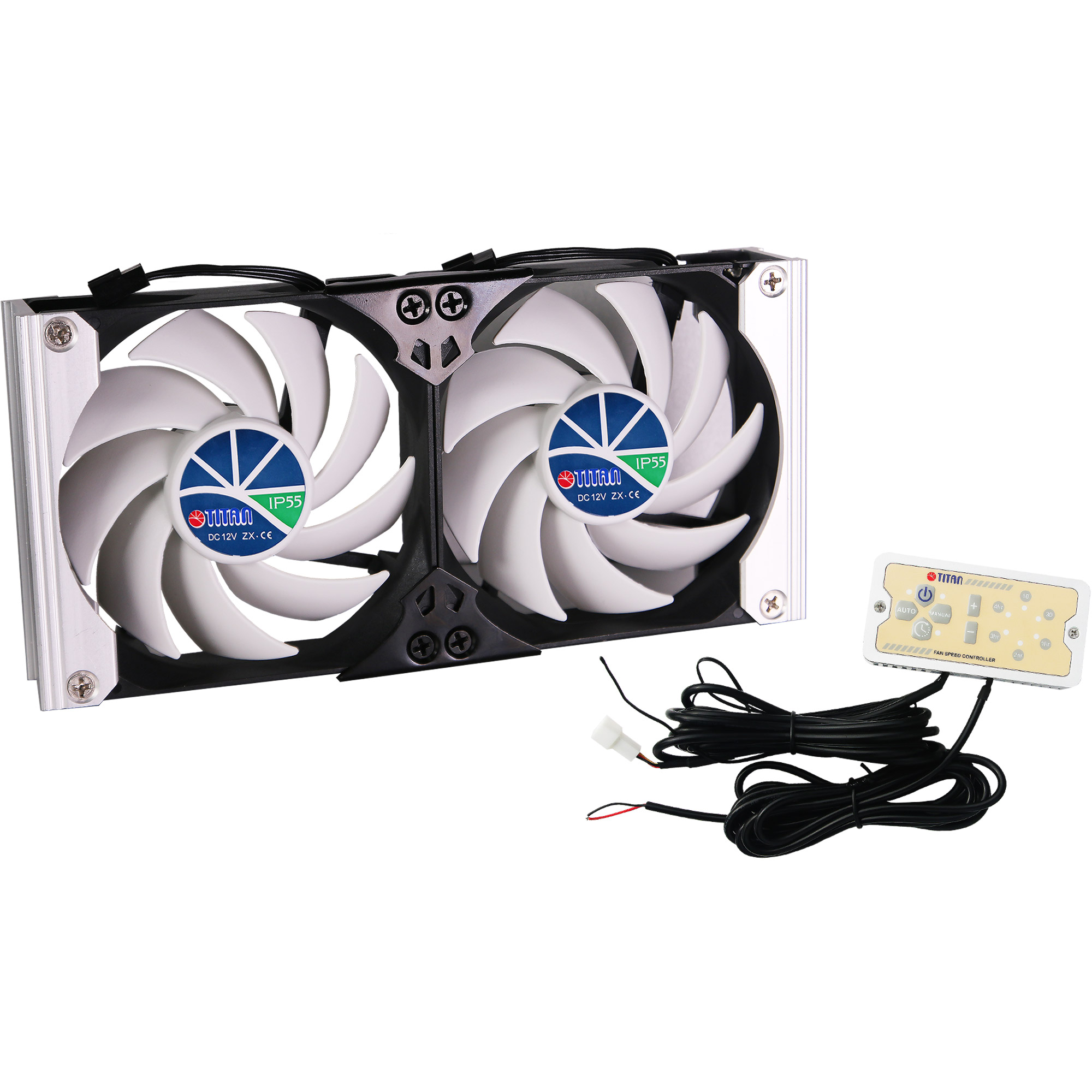 TITAN TTC-SC20 B/V2+ K�hlschrank-Doppell�fter 120x25mm IP55 Timer
