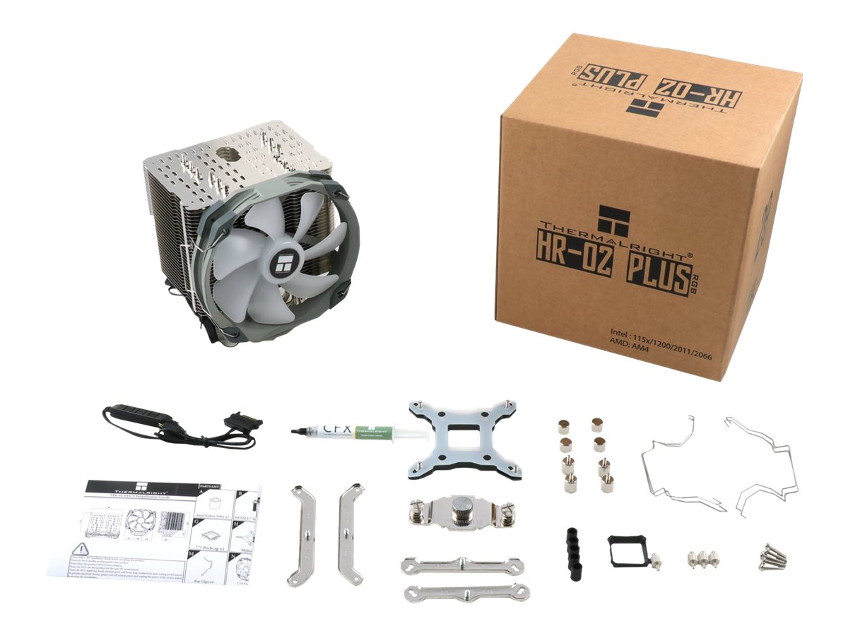Thermalright HR-02 Plus - Prozessor-Luftkhler - (fr: LGA1156, LGA1155, LGA2011, LGA1150, LGA1151, AM4, LGA2066, LGA1200, LGA1152)