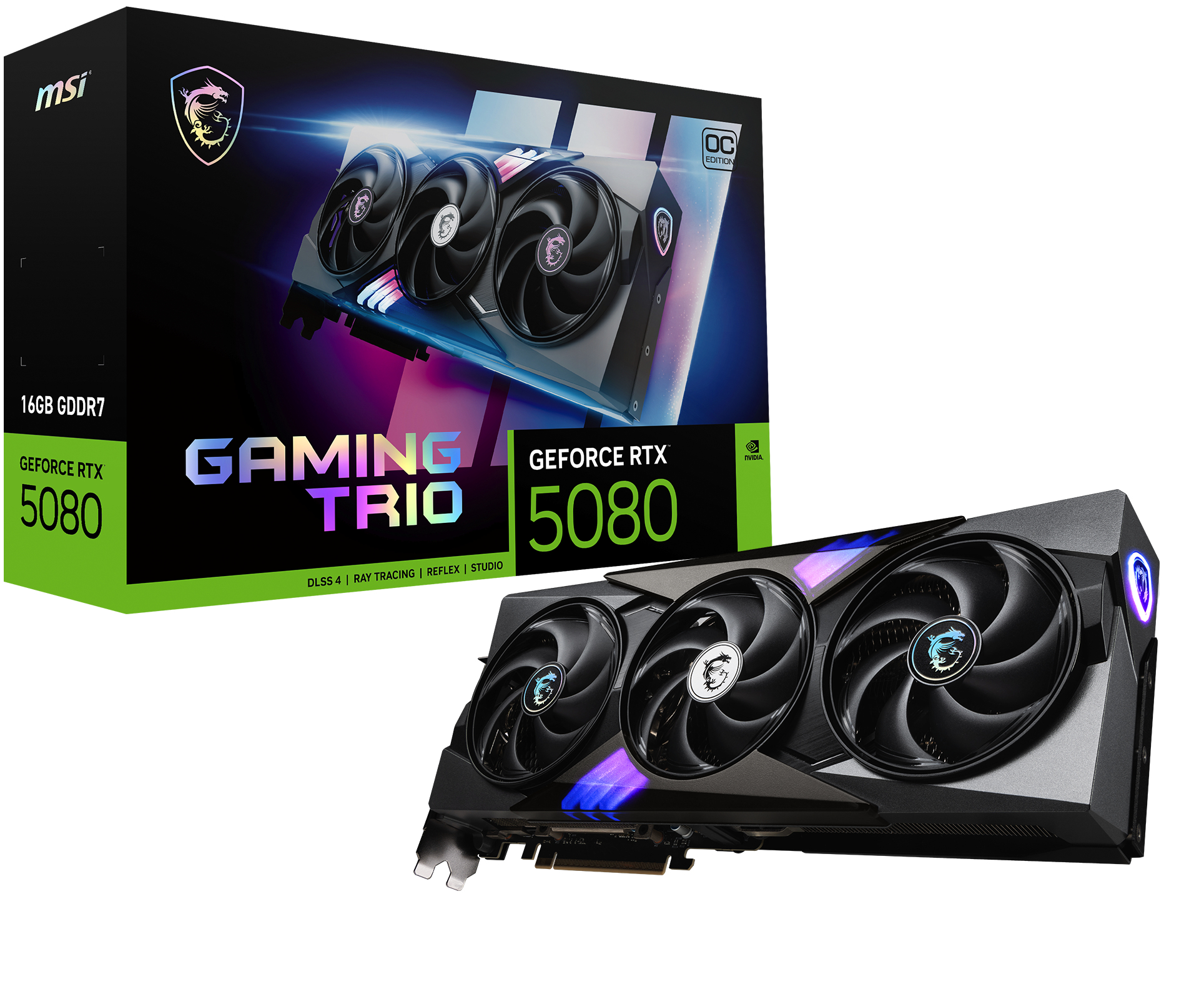 MSI GeForce RTX 5080 16G GAMING TRIO OC - Grafikkarten