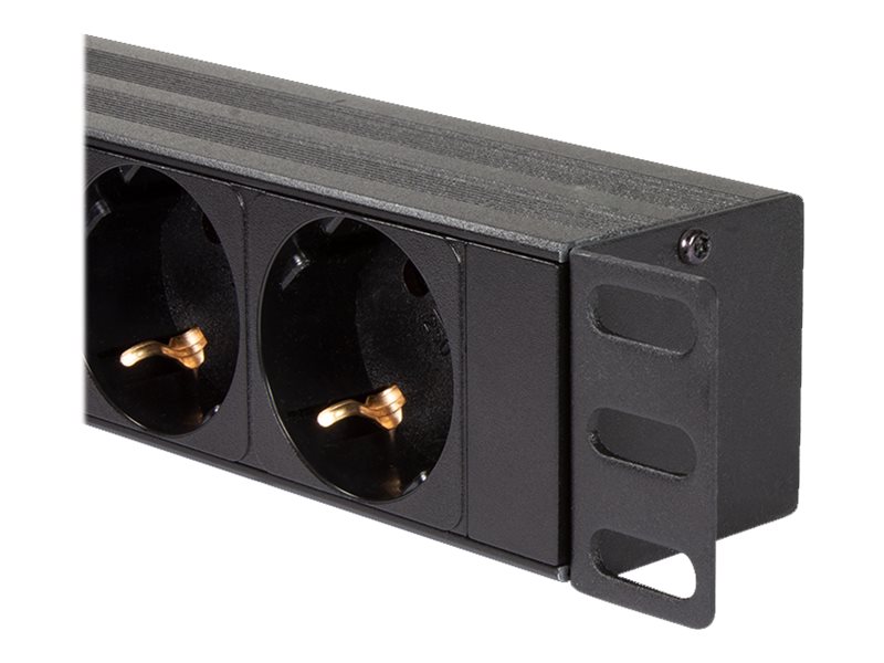 LogiLink PDU8C02 unit� di distribuzione dellenergia (PDU) 8 presa(e) AC 1U Nero