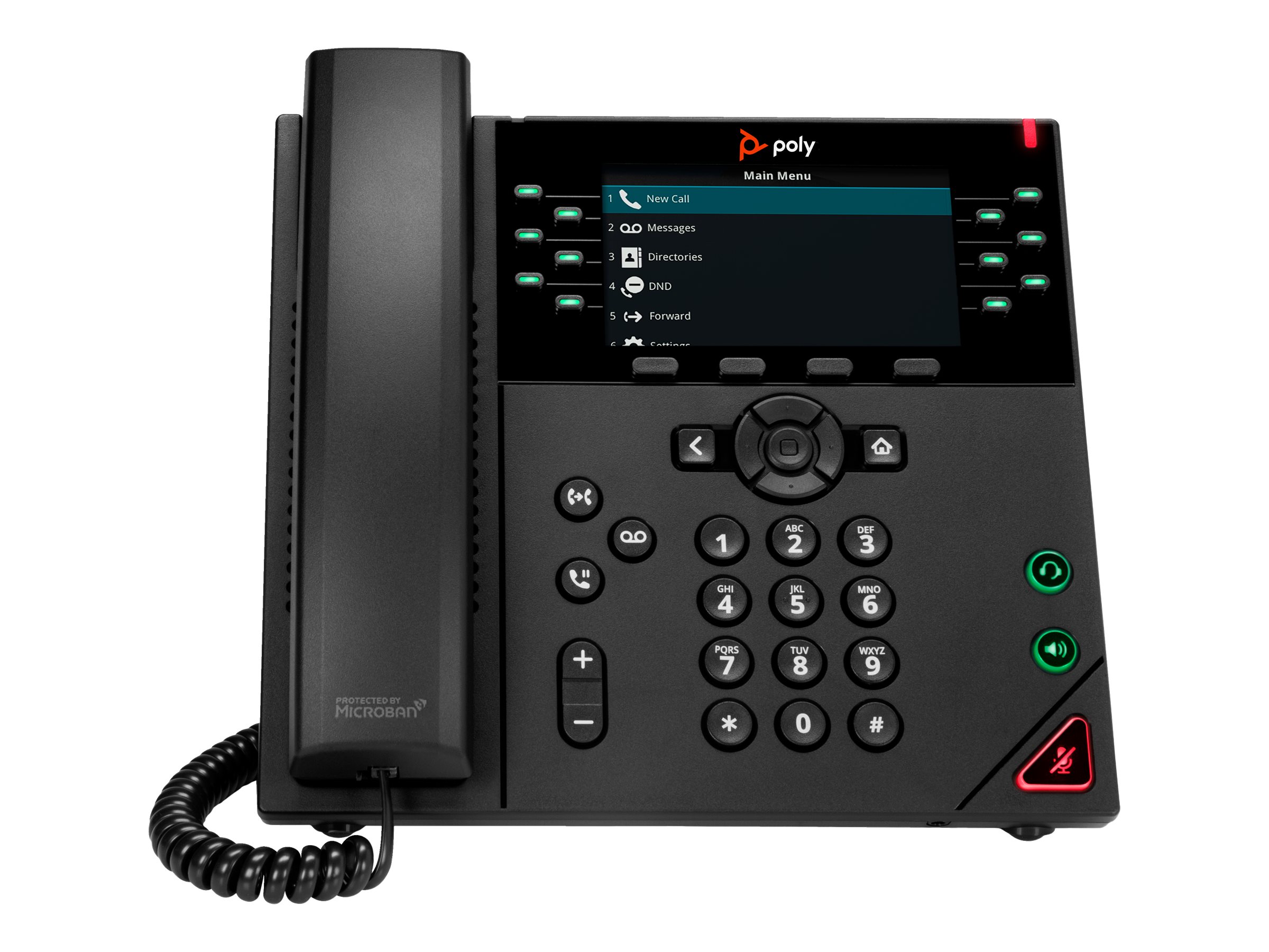 POLY T�l�phone IP VVX 450 � 12 lignes et compatible PoE