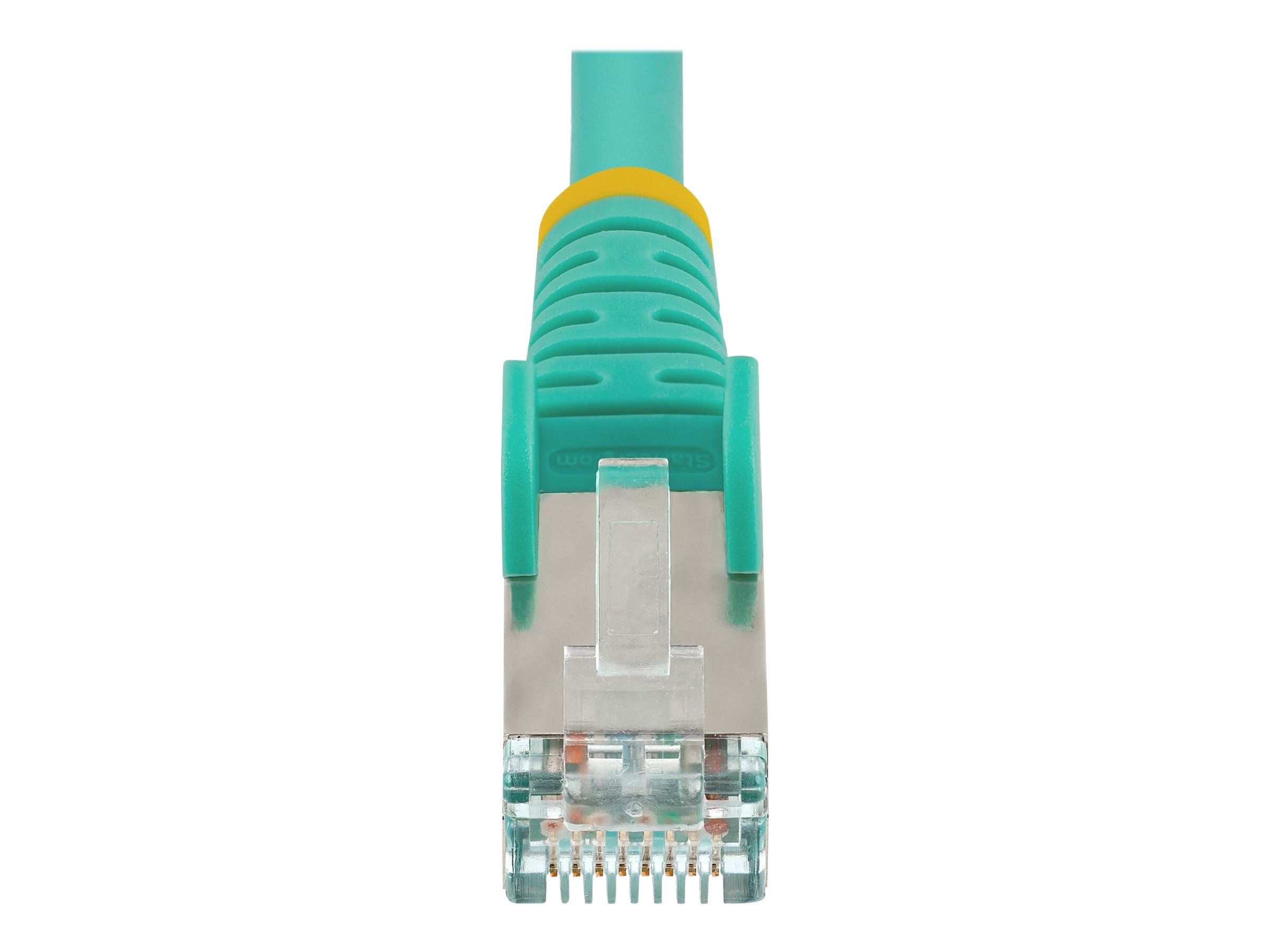 StarTech.com Cble Ethernet CAT6a 7m - Low Smoke Zero Halogen (LSZH) - 10 Gigabit 500MHz 100W PoE RJ45 S/FTP Cordon de Raccordement Rseau Snagless Turquoise avec Dcharge de Tension
