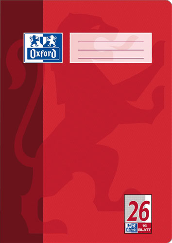 Elba 100050312 writing notebook A4 16 sheets Red