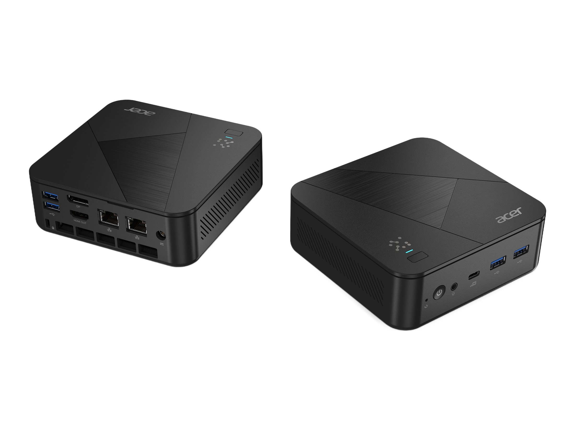 Acer Revo Box AI RB102-LNL - Barebone - Mini-PC - 1 x Core Ultra 5 226V / 2.1 GHz - RAM 16 GB - SSD 512 GB - Arc Graphics 130V - Wi-Fi 6E, 1GbE, 2.5GbE, Bluetooth - WLAN: 802.11a/b/g/n/ac/ax (Wi-Fi 6E)