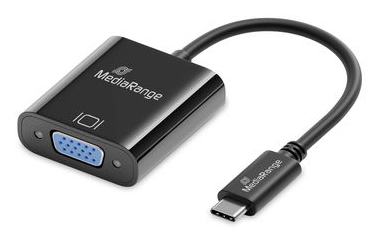 MediaRange MRCS229 c�ble vid�o et adaptateur 0,2 m USB Type-C VGA (D-Sub) Noir