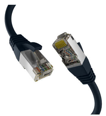 M-Cab EC020200301 networking cable Black 1 m Cat8.1 S/FTP (S-STP)