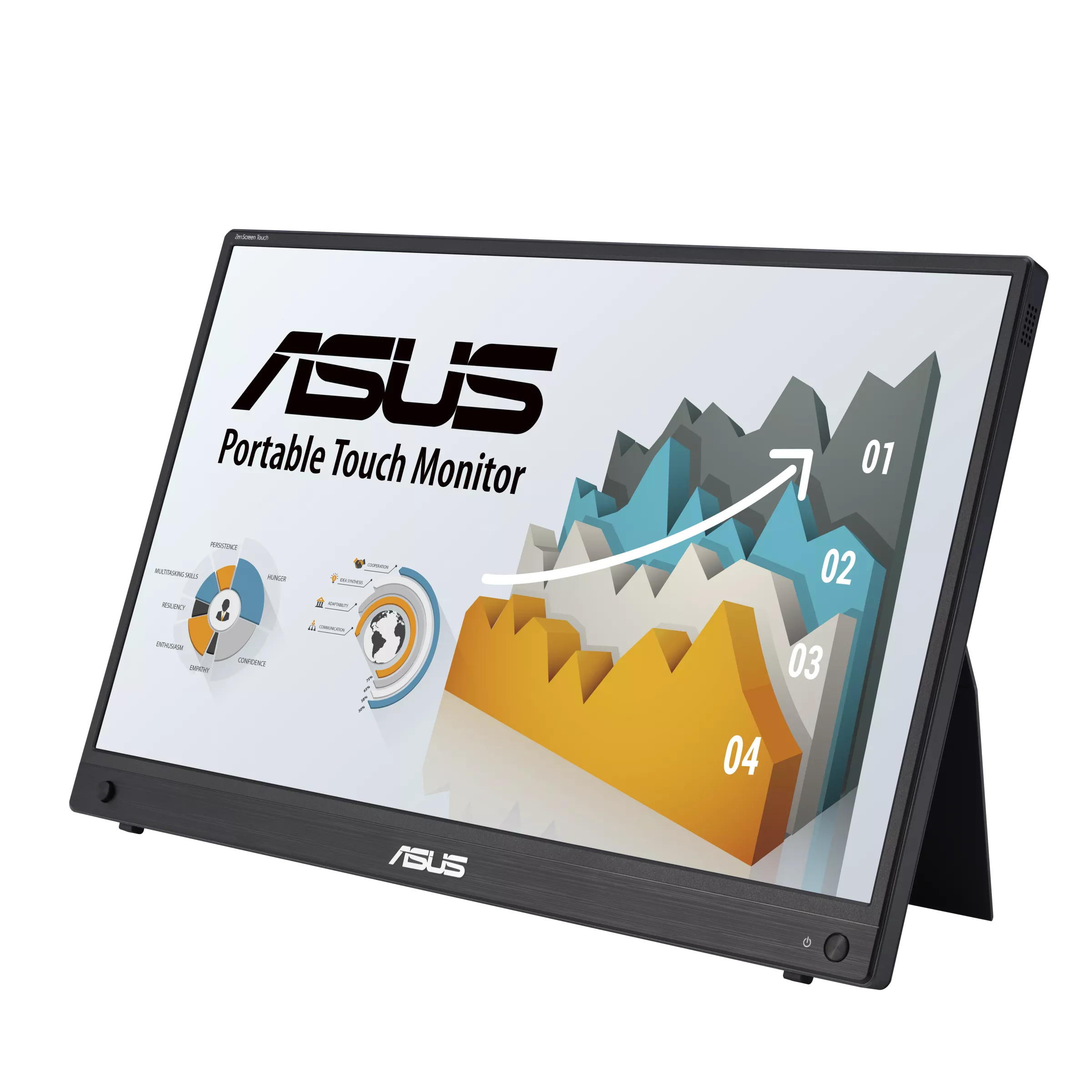 ASUS ZenScreen MB16AMTR pantalla para PC 39,6 cm (15.6) 1920 x 1080 Pixeles Full HD LCD Pantalla t�ctil Negro