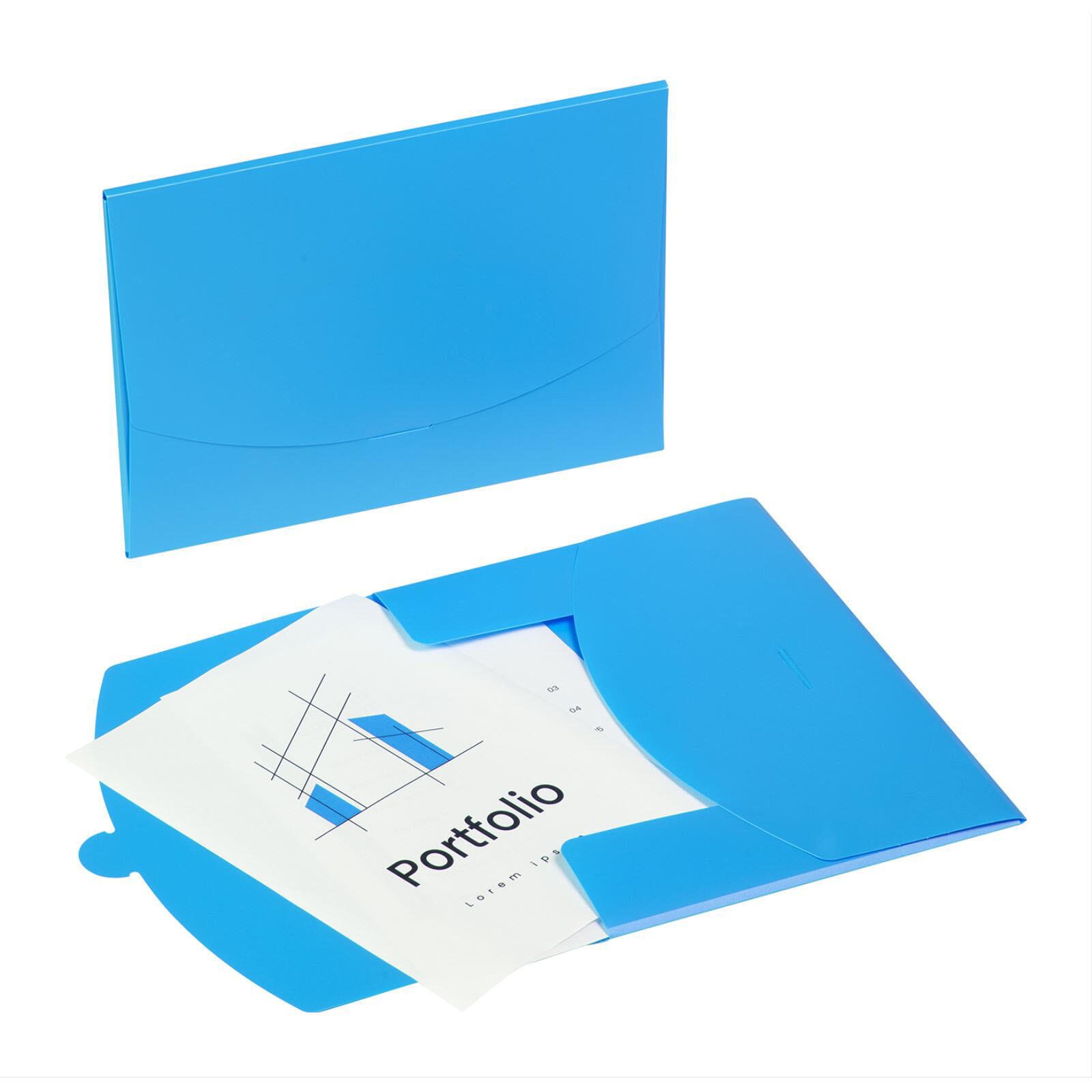 Pagna Dokumententaschen Wallet DIN A4 blau glatt 0.43 mm