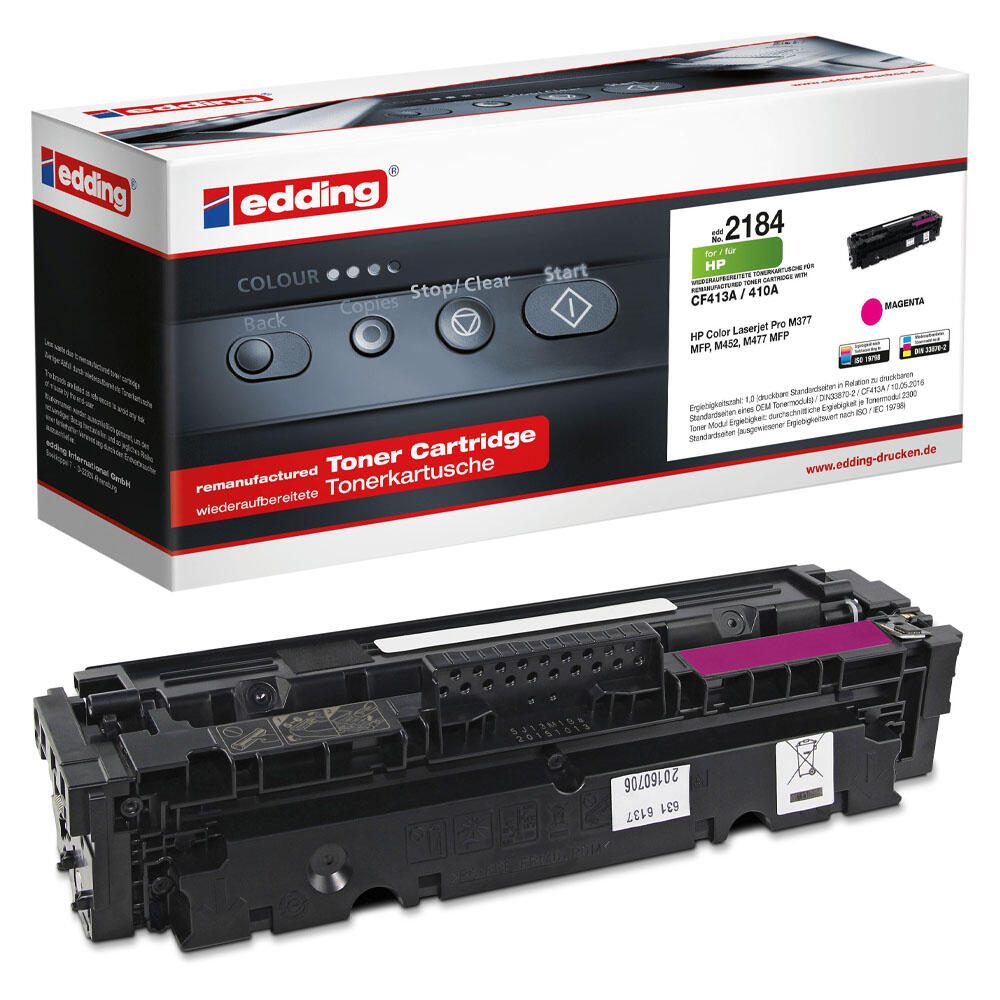 EDDING 18-2184 - ersetzt CF413A - Toner magenta - fr Color LaserJet Pro M452, MFP M377, MFP M477