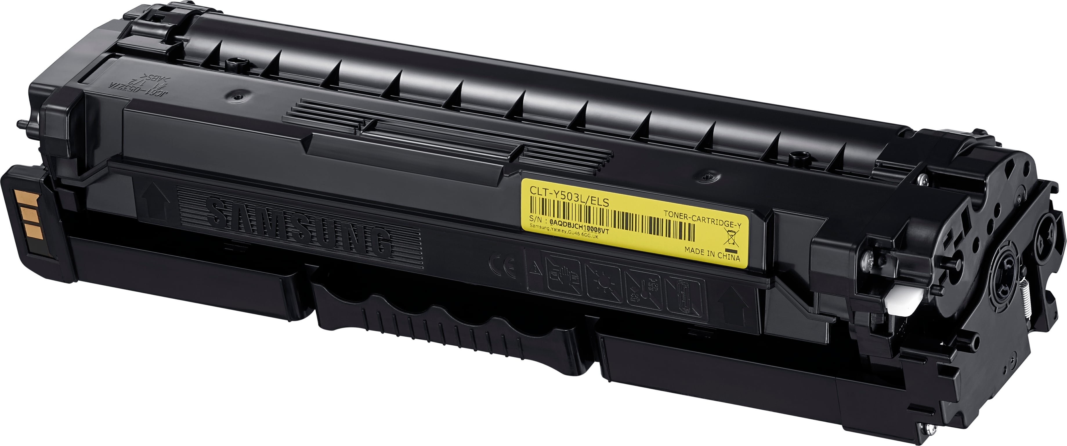 Samsung Cartucho de tner amarillo CLT-Y503L de alta capacidad