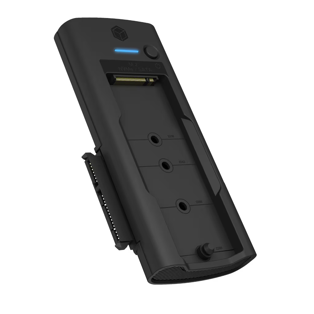 ICY BOX DockingStation SATAIII M.2 NVMe SSD USB 3.2 Type-C/-A black