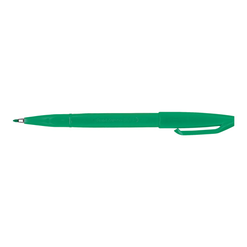 Pentel Sign Pen - Gr�n - Fein - Gr�n - Tinte auf Wasserbasis - 2 mm - 0,8 mm