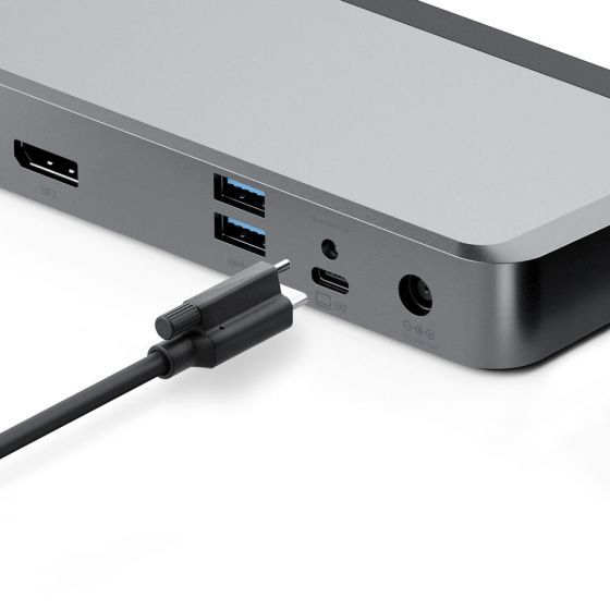 ALOGIC DUPRMX2-100 replicatore di porte e docking station per laptop Cablato USB 3.2 Gen 1 (3.1 Gen 1) Type-C Grigio, Nero
