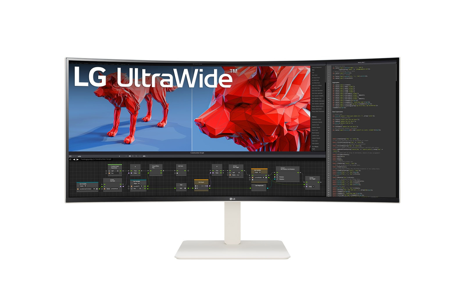 LG 38BR85QC-W computer monitor 96.5 cm (38) 3840 x 1600 pixels UltraWide Quad HD+ LCD White