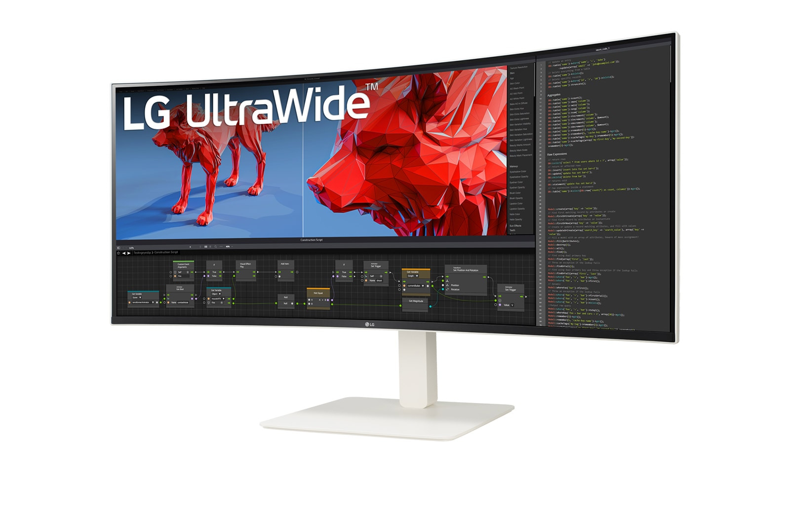 LG 38BR85QC-W computer monitor 96.5 cm (38) 3840 x 1600 pixels UltraWide Quad HD+ LCD White