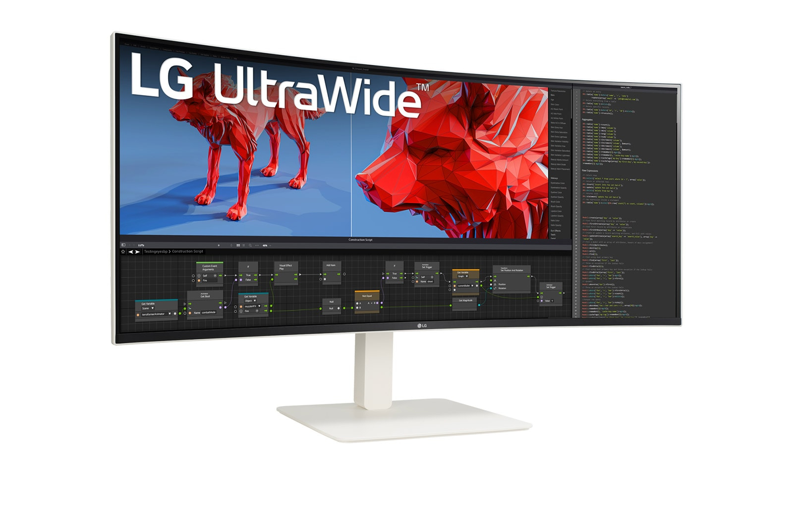 LG 38BR85QC-W computer monitor 96.5 cm (38) 3840 x 1600 pixels UltraWide Quad HD+ LCD White