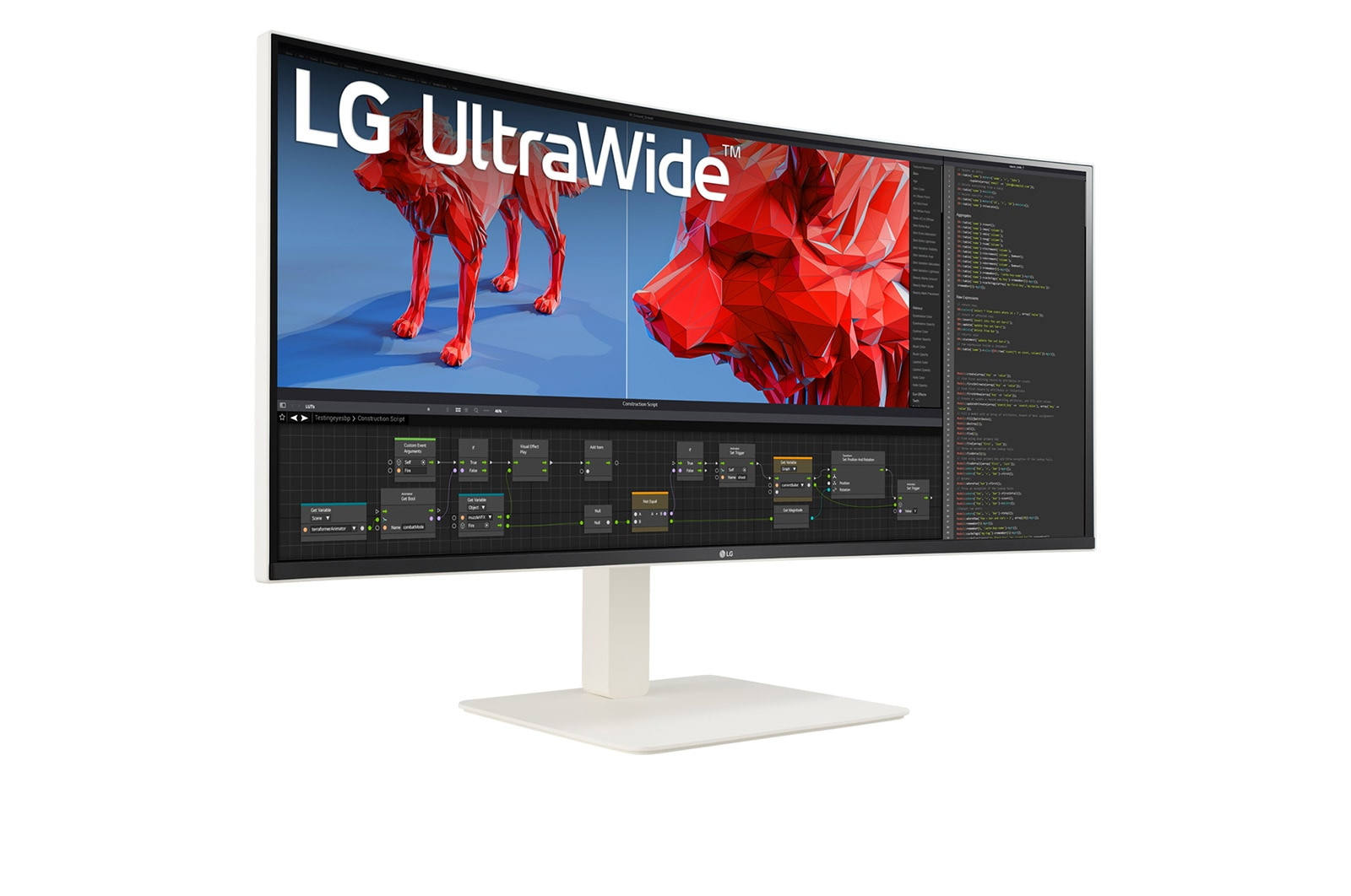 LG 38BR85QC-W computer monitor 96.5 cm (38) 3840 x 1600 pixels UltraWide Quad HD+ LCD White