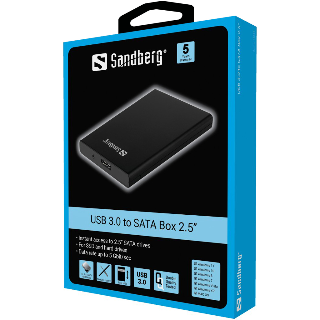 Sandberg USB 3.0 to SATA Box 2.5