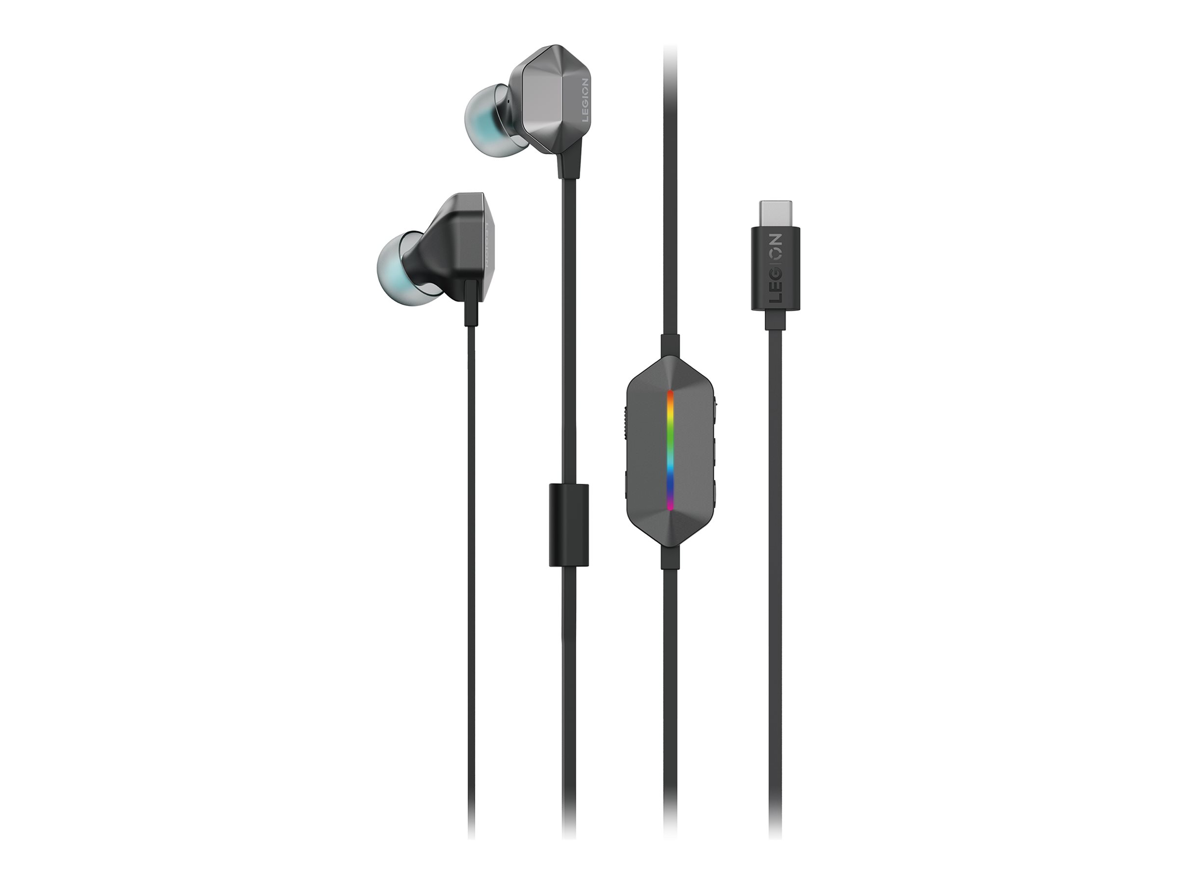 Lenovo Legion E510 Headphones Wired In-ear Gaming USB Type-C Grey