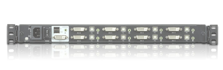 ATEN CL6708MW commutateur cran, clavier et souris Grille de montage Noir